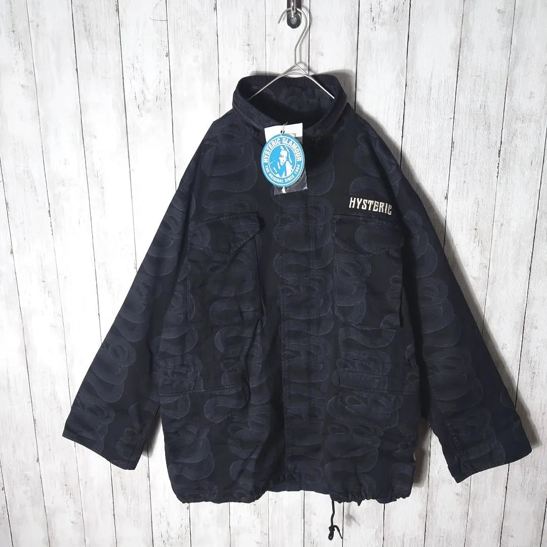 [Usado por Com. Yamato] Chaqueta militar Hysteric Glamour Snake | 【コムドットやまと着用】ヒステリックグラマー スネーク ミリタリー ジャケット