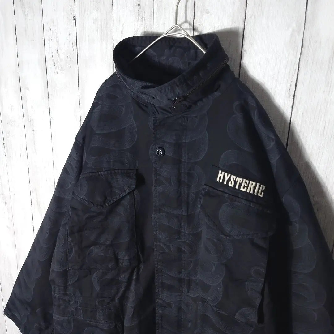 [Usado por Com. Yamato] Chaqueta militar Hysteric Glamour Snake | 【コムドットやまと着用】ヒステリックグラマー スネーク ミリタリー ジャケット