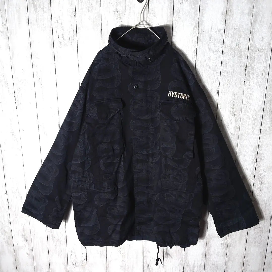 [Usado por Com. Yamato] Chaqueta militar Hysteric Glamour Snake | 【コムドットやまと着用】ヒステリックグラマー スネーク ミリタリー ジャケット