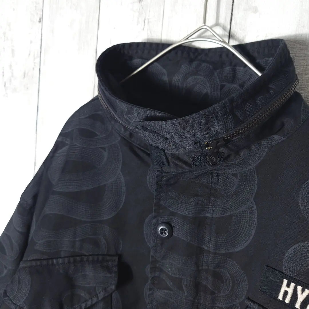 [Usado por Com. Yamato] Chaqueta militar Hysteric Glamour Snake | 【コムドットやまと着用】ヒステリックグラマー スネーク ミリタリー ジャケット