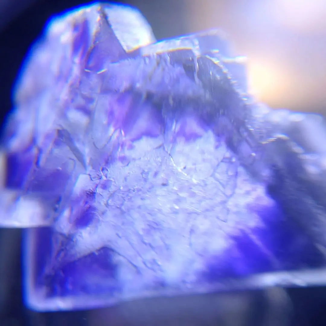 [9g] Purple fluorite mineral specimen from Anhui Province, China