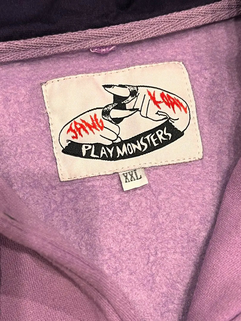 [Retro] JANG KOAL × PlayMonsters Púrpura Parker XXL | 【レトロ】JANG KOAL×PLAYMONSTERS パープルパーカーXXL