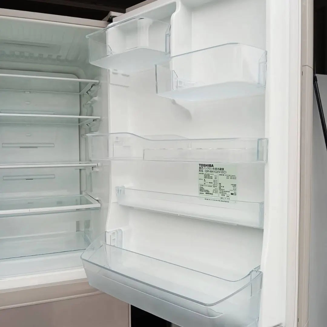 Envío Instalación gratuita Toshiba Automatic Ice Service Refrigerador grande 411L