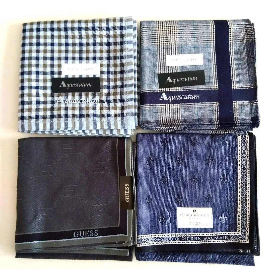 Unused men's brand handkerchiefs (including towels) bulk sale (20 pieces)