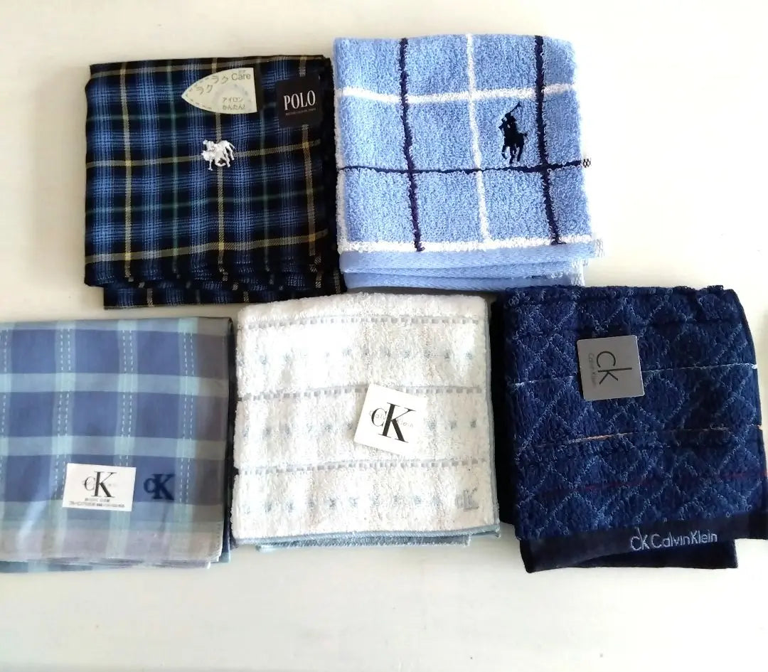 Unused men's brand handkerchiefs (including towels) bulk sale (20 pieces)