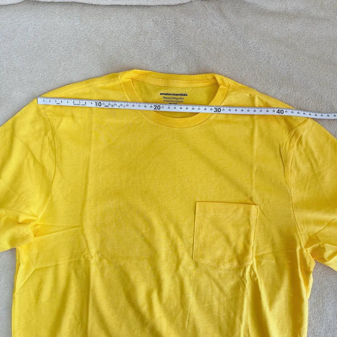 ✨Nuevo✨2 Camisetas con bolsillos, hombre lisas, manga corta (amarillo, gris)