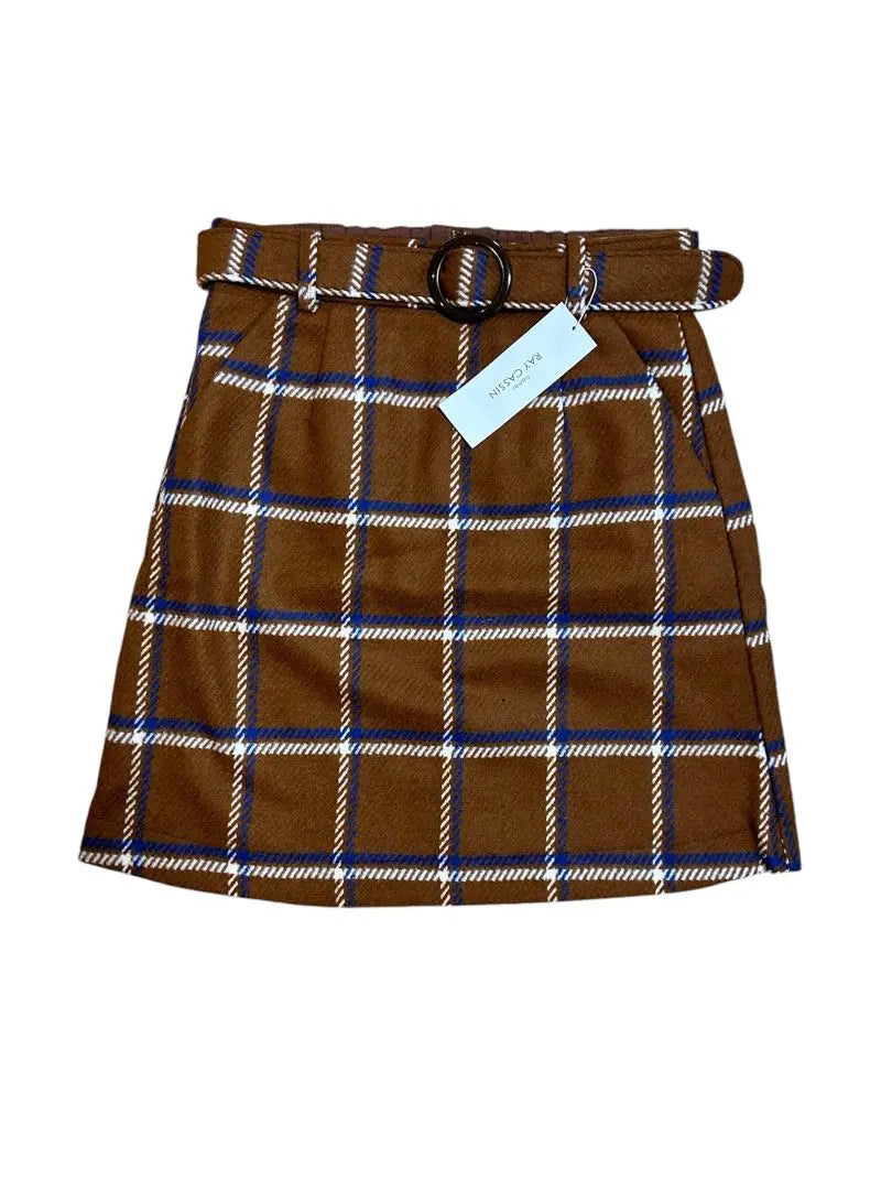 Women's RAY CASSIN Check Mini Skirt Brown