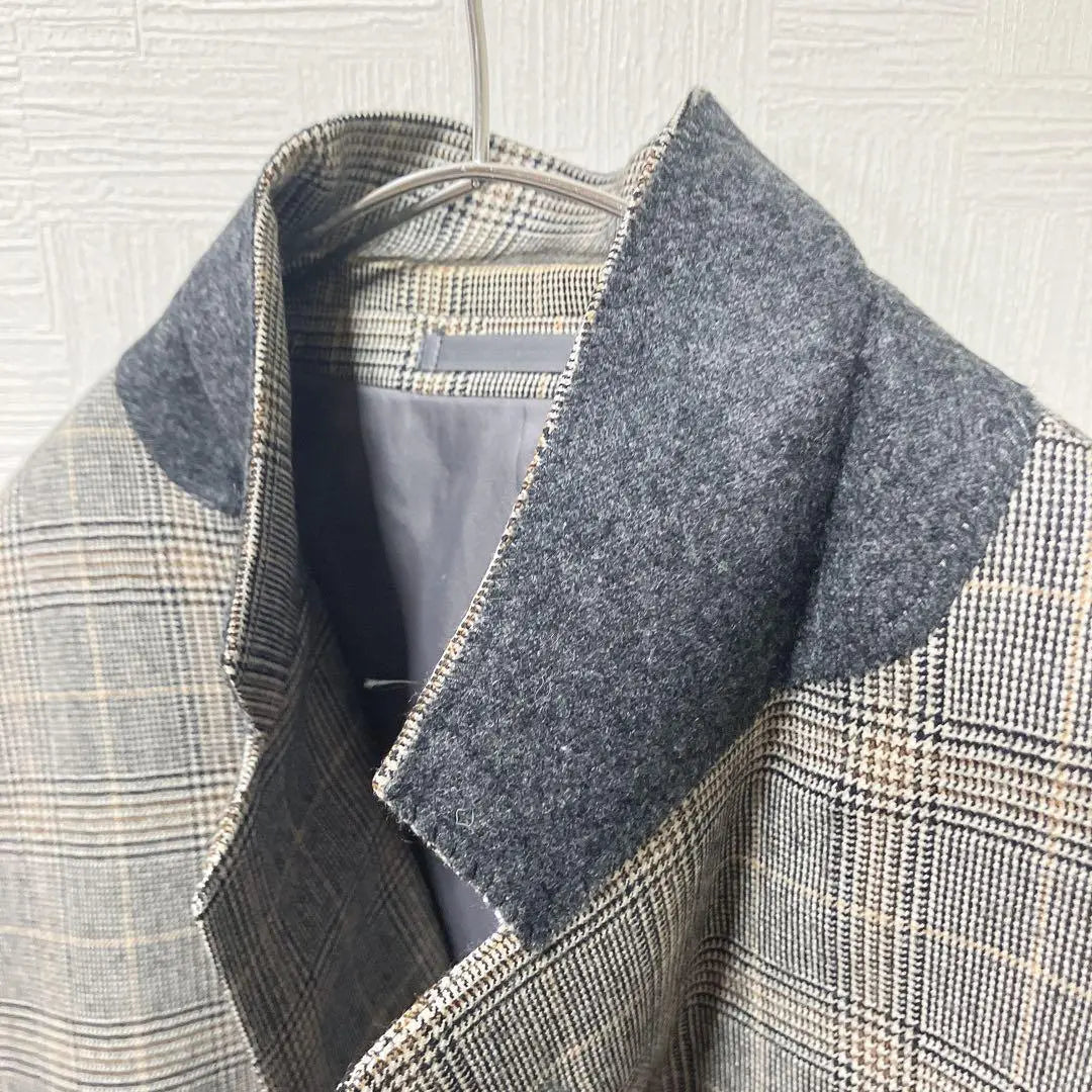 Blue Hills Tailored Jacket (BE6) Wool Check Pattern Large Size