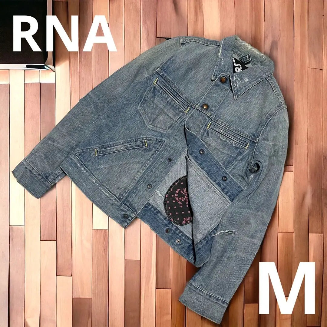 RNA Denim Jacket G-Jean Damaged Denim Deformed Pocket