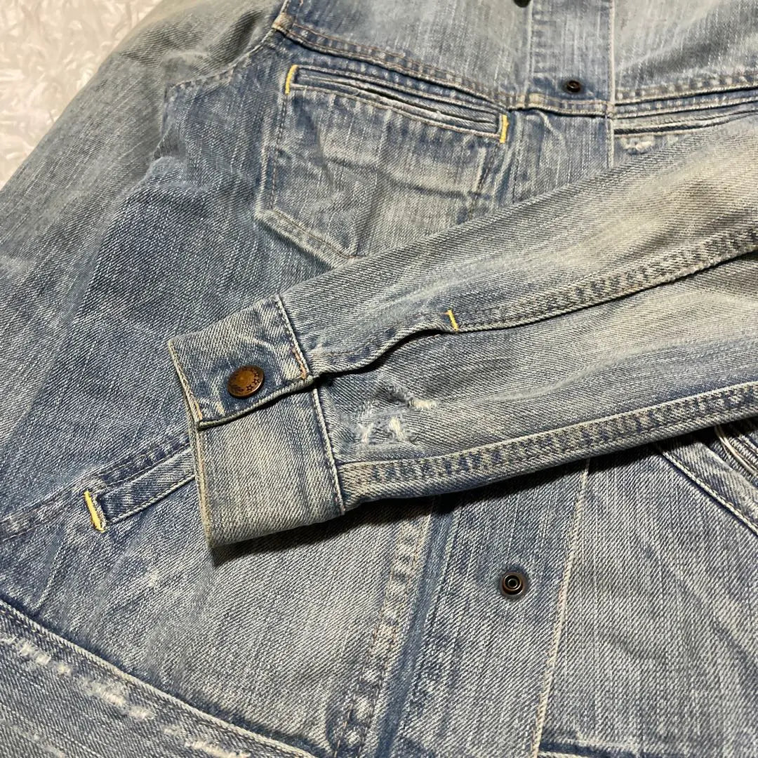 RNA Denim Jacket G-Jean Damaged Denim Deformed Pocket