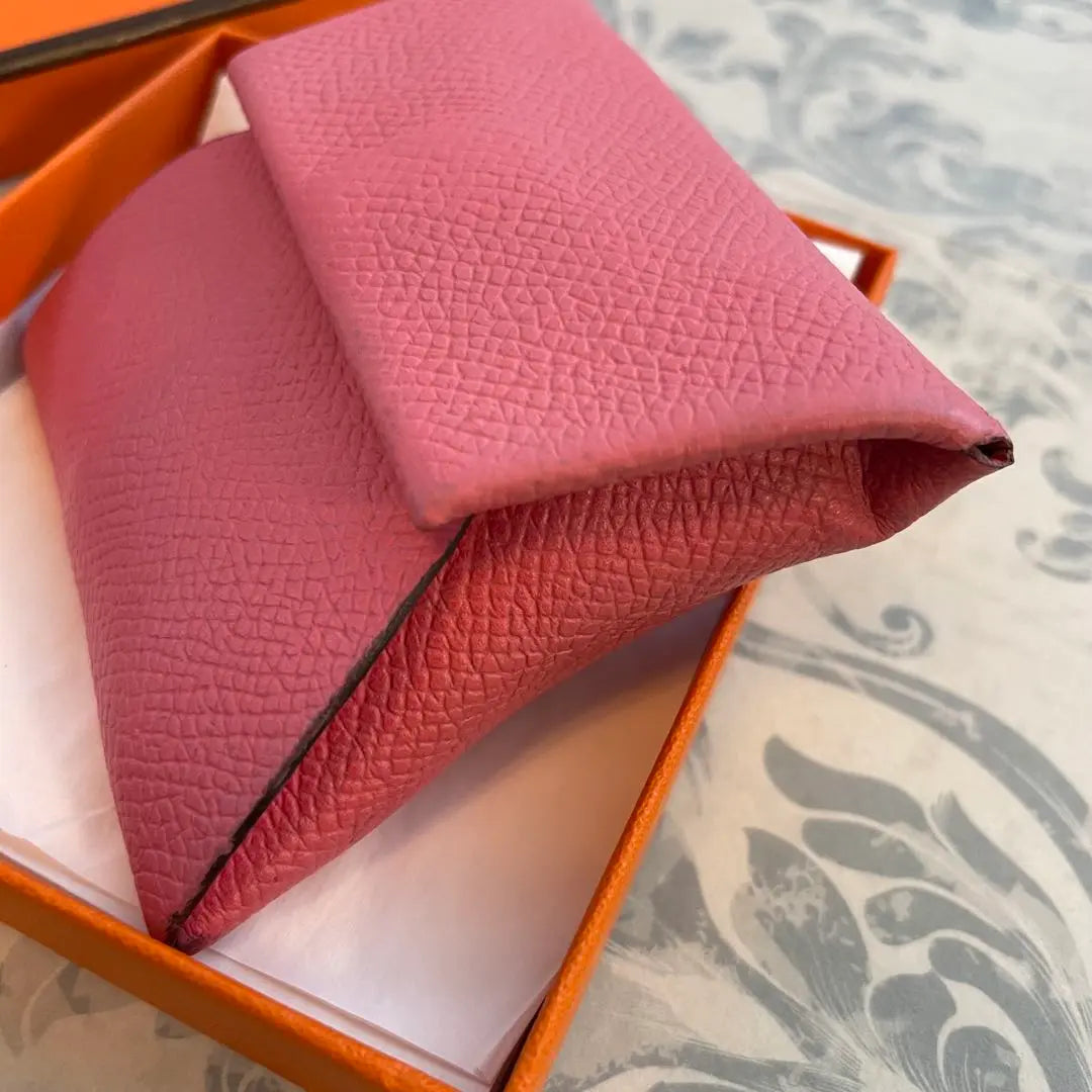 [Good condition] 2015 HERMES Bastia Rose Pink with box, engraved