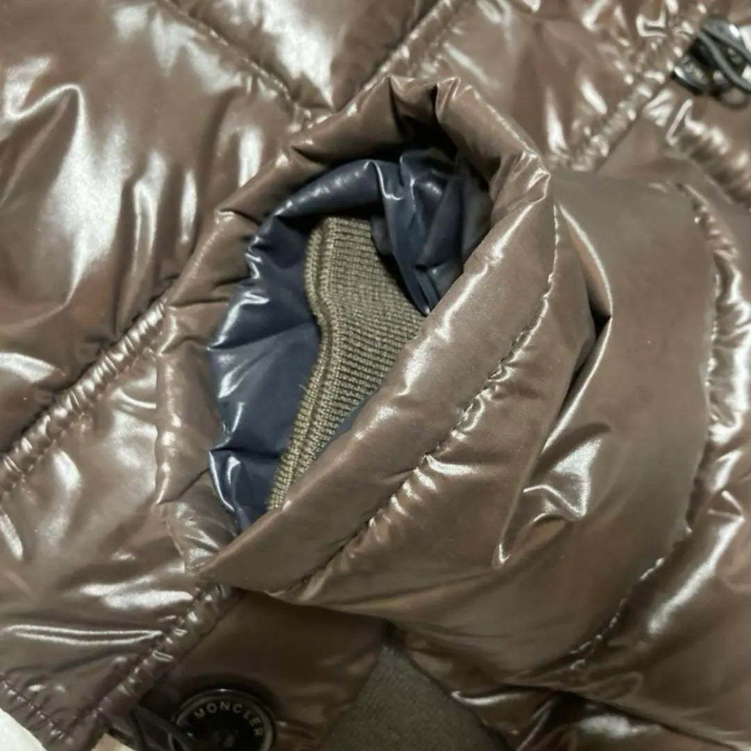 MONCLER Down Brown Fur