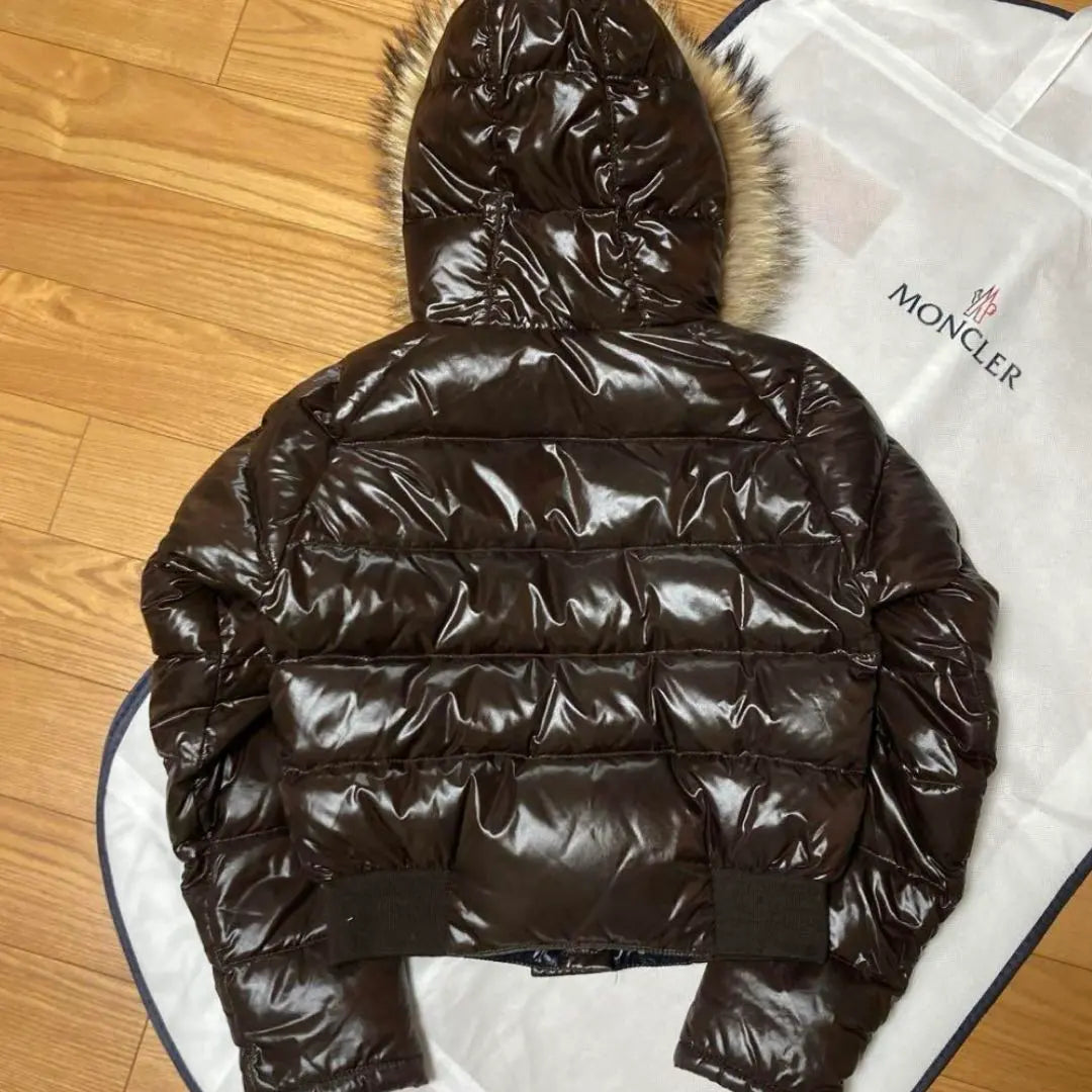 MONCLER Down Brown Fur