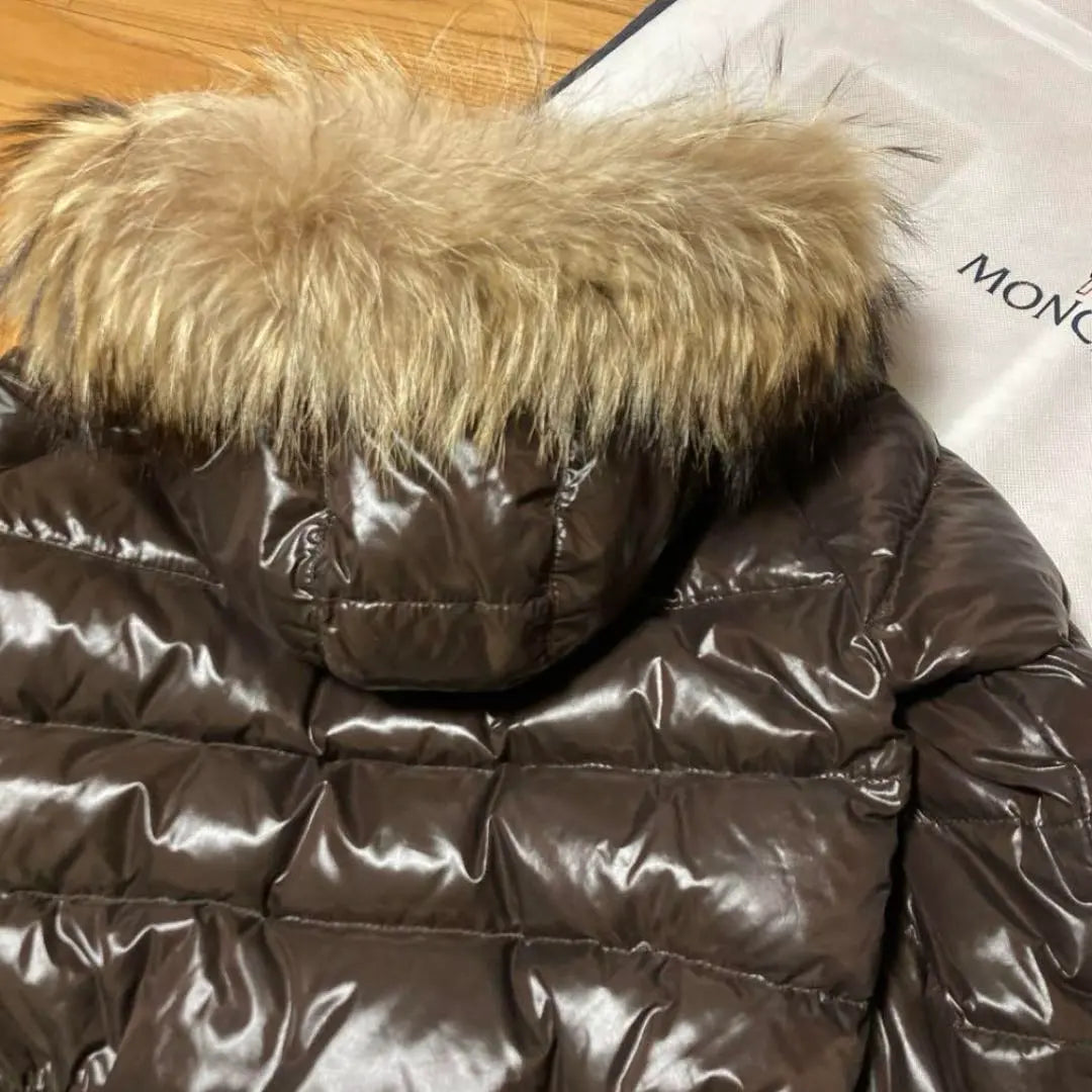 MONCLER Down Brown Fur