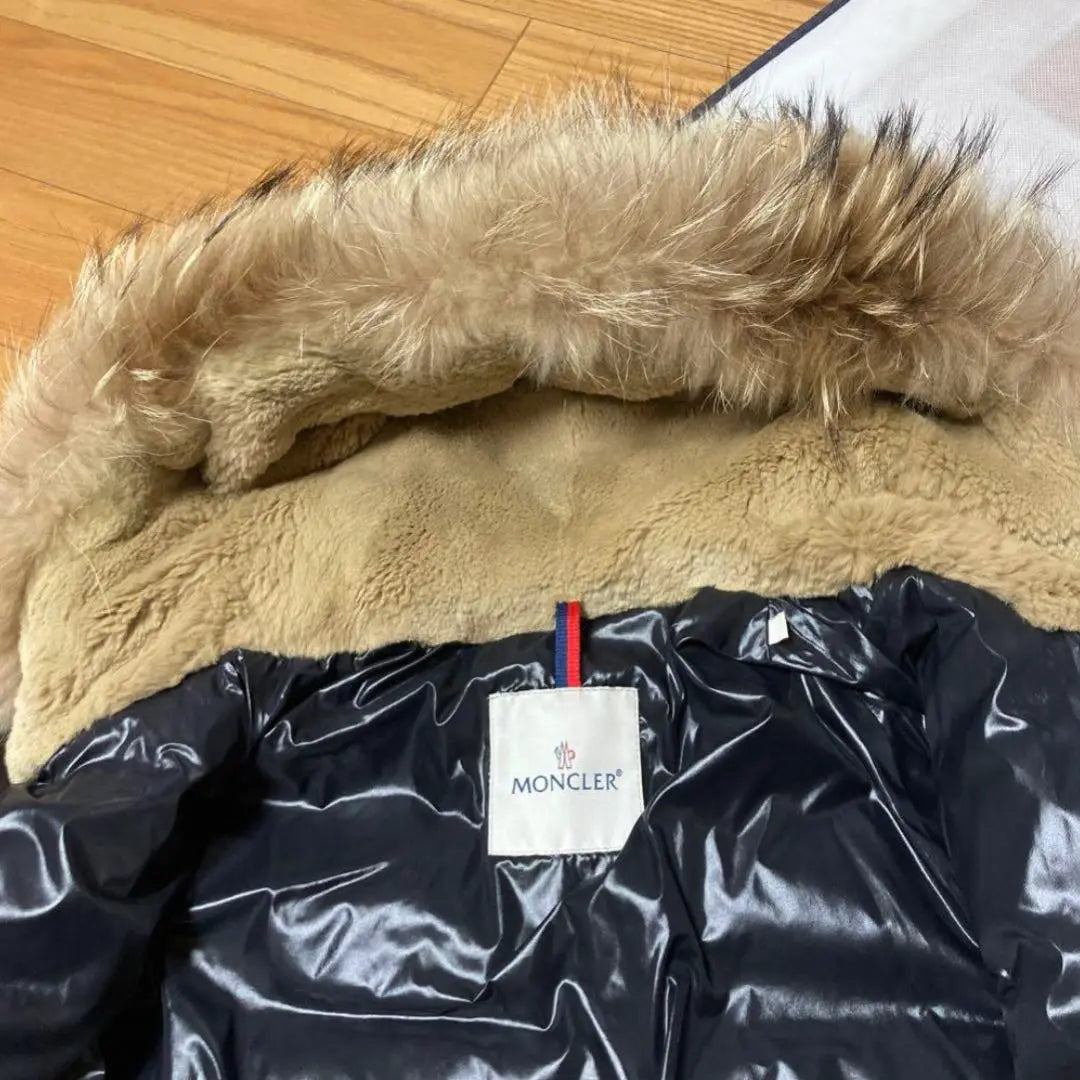 MONCLER Down Brown Fur