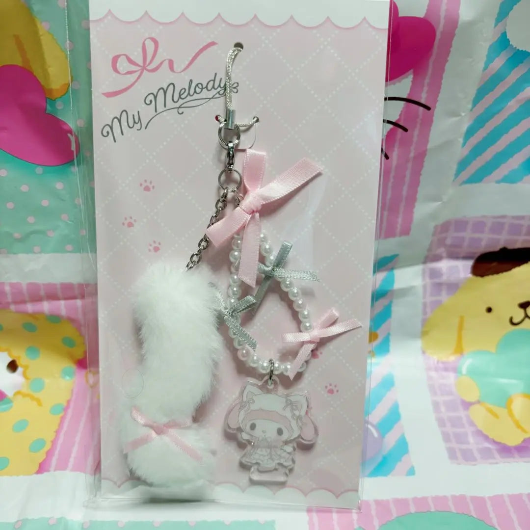 Sanrio White Cat Ballerina Strap My Melo