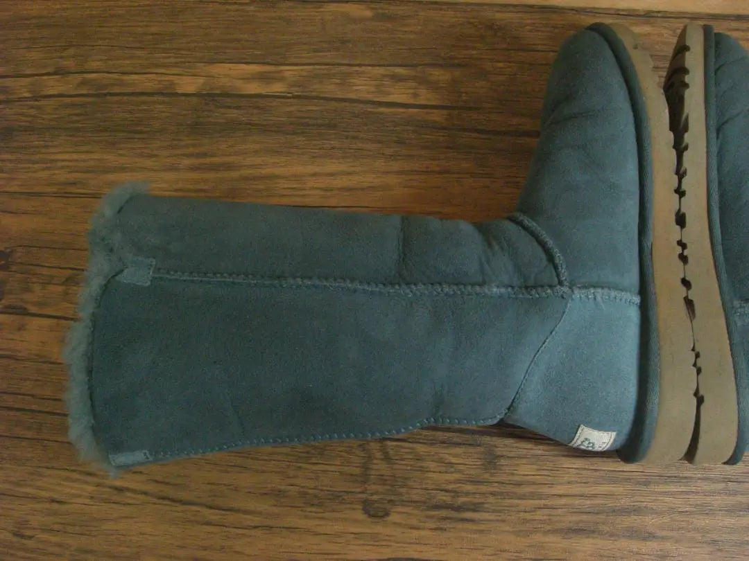 (K24924)UGG Sheepskin Boots 23cm Green