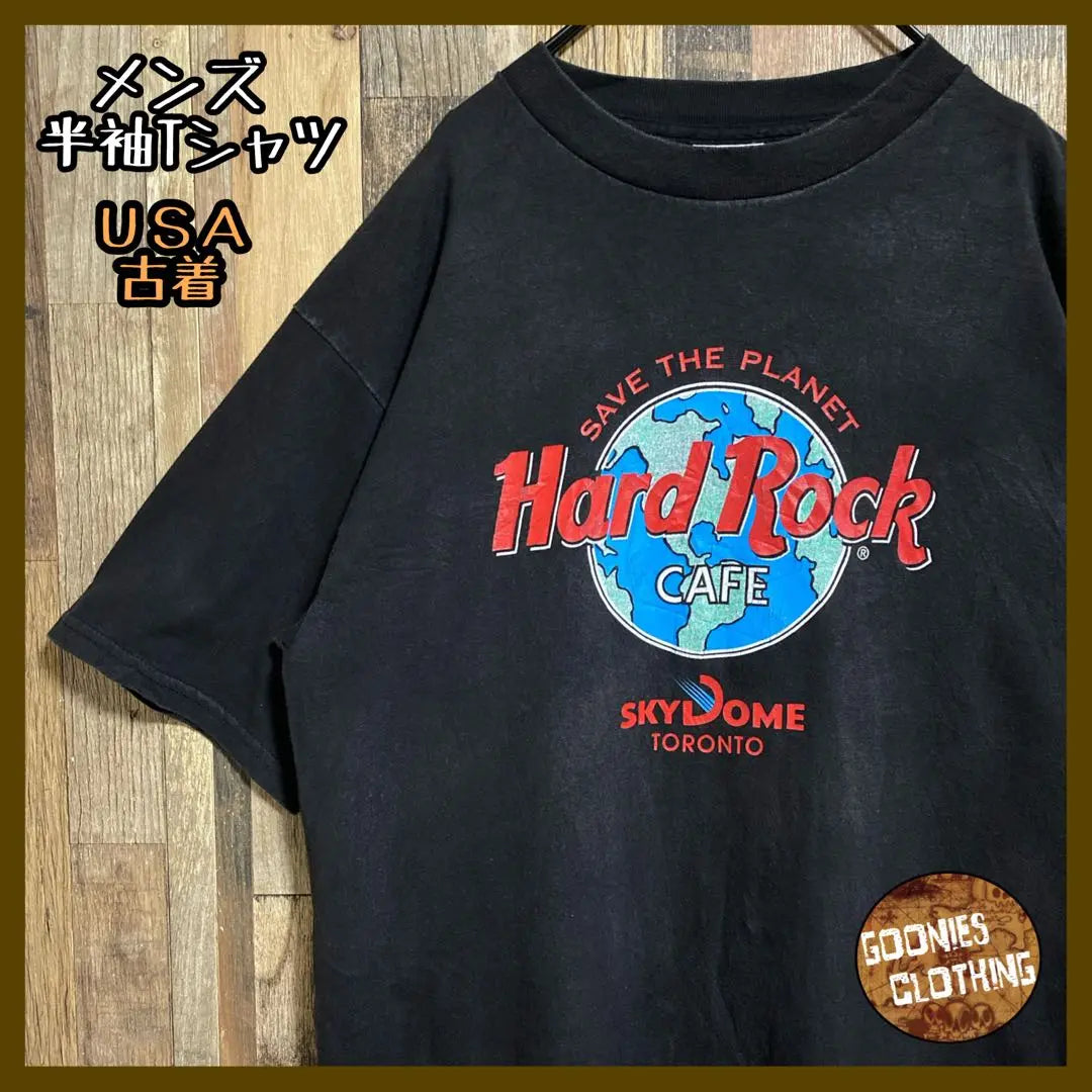 Camiseta de manga corta negra de Bale Clothing para hombre de Hard Rock Cafe vintage