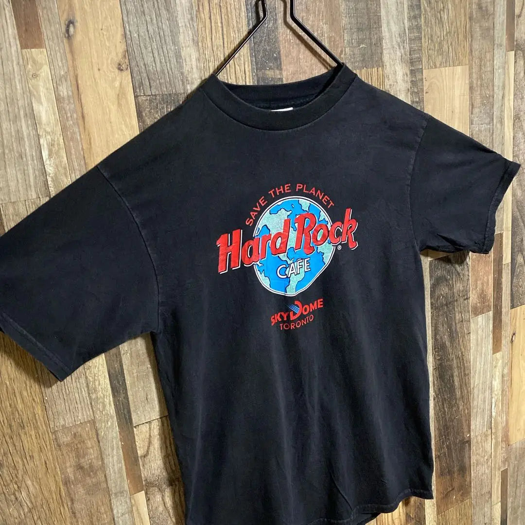 Vintage Hard Rock Cafe Men's L Black Bale Clothing Short Sleeve T -shirt