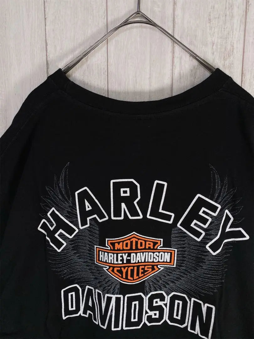 [One-of-a-kind item] Harley Davidson Big Logo Eagle Bag Print XL