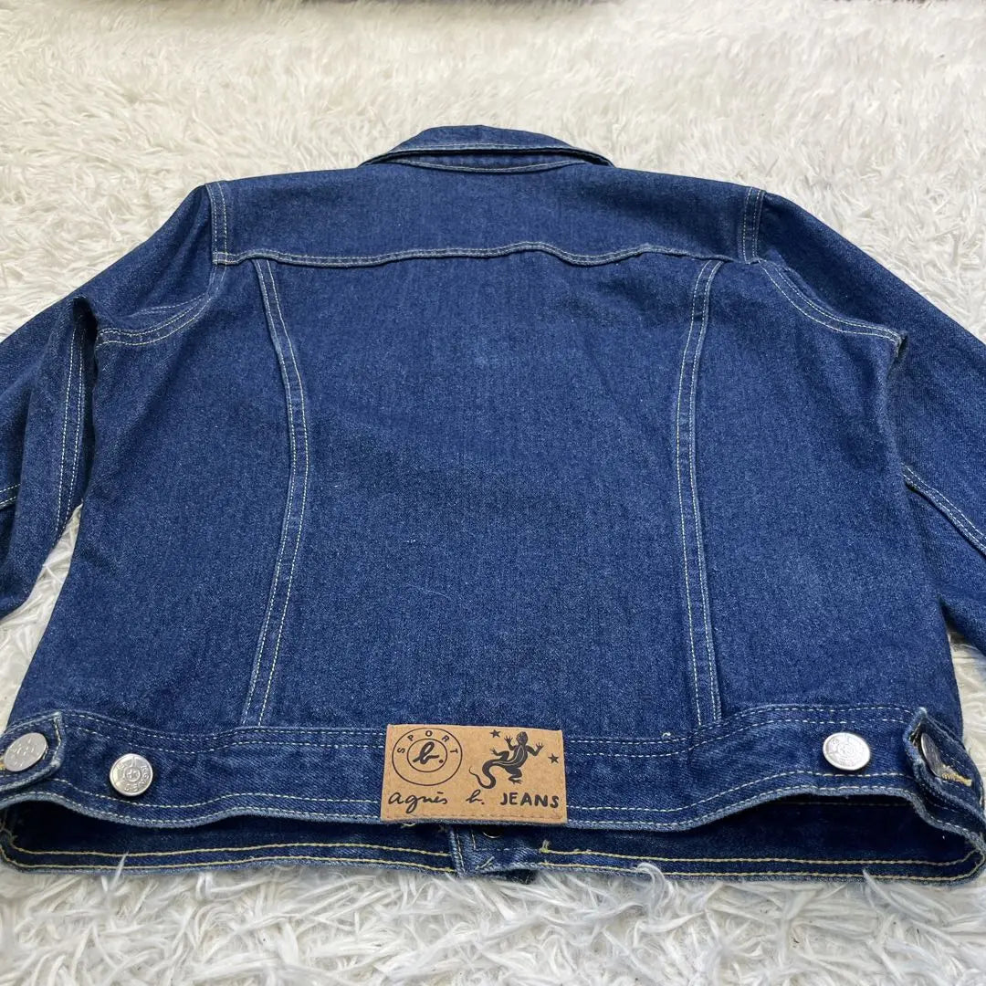 [Productos hermosos y raros] AGNES B Chaqueta vaquera Vintage 90S tokgove | 【希少美品】agnes b デニムジャケット ヴィンテージ 90S ​​トカゲロゴ