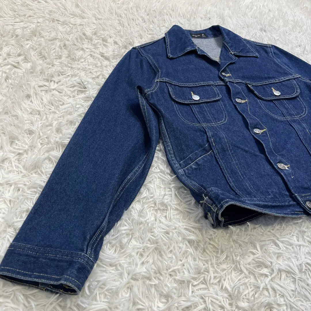 [Rare beautiful goods] AGNES B Denim Jacket Vintage 90S tokgove