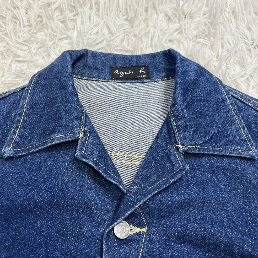 [Rare beautiful goods] AGNES B Denim Jacket Vintage 90S tokgove