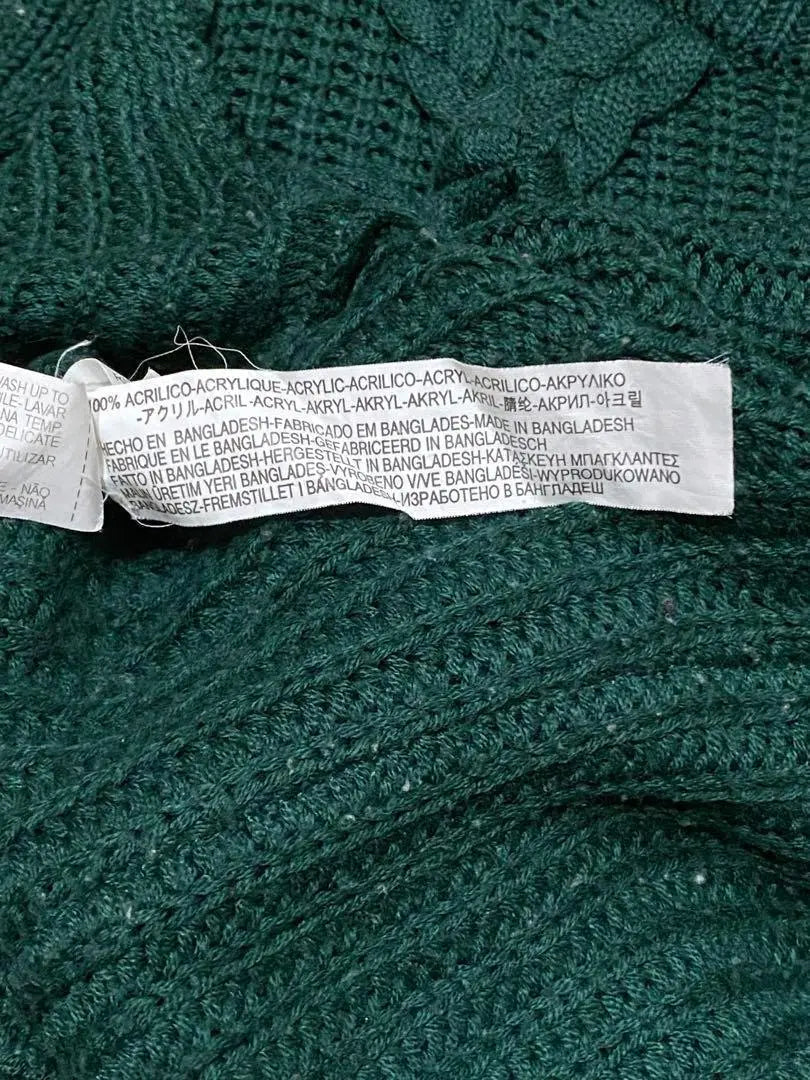 [ZARA KNIT] Suéter de punto verde lindo para mujer