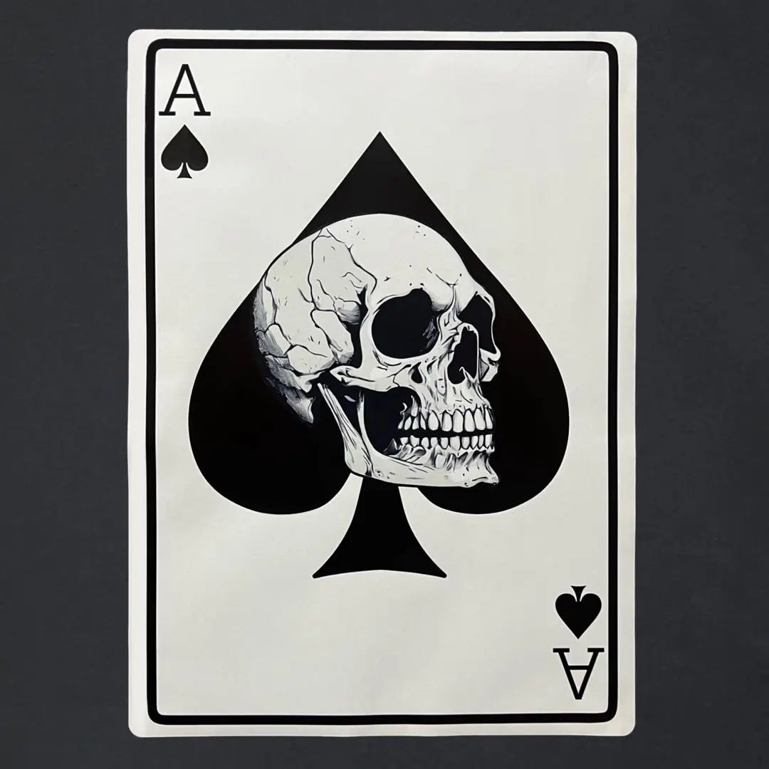 New GMTB Long T-shirt Long T Skull Playing Card XL LL