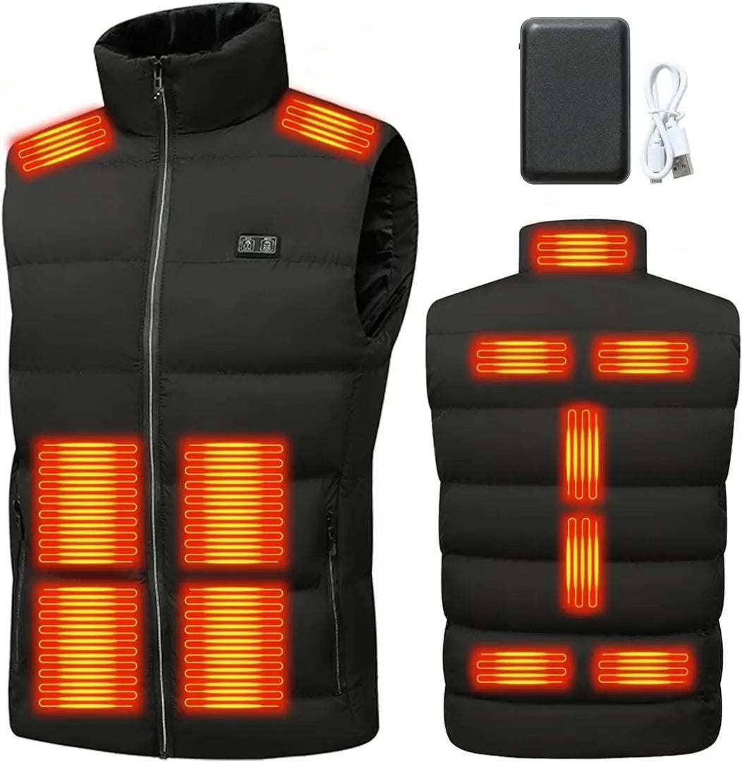 ✨New✨ Unopened electric heat vest 13 locations heat generation 10,000mAh heating vest