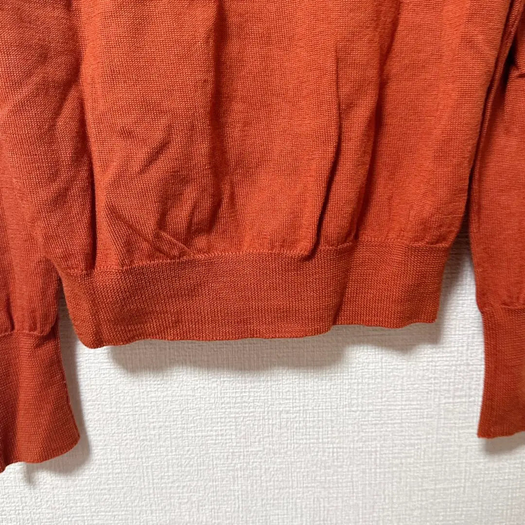 [Good Condition] SPB Orange V-Neck Cardigan Women's Tops [L]