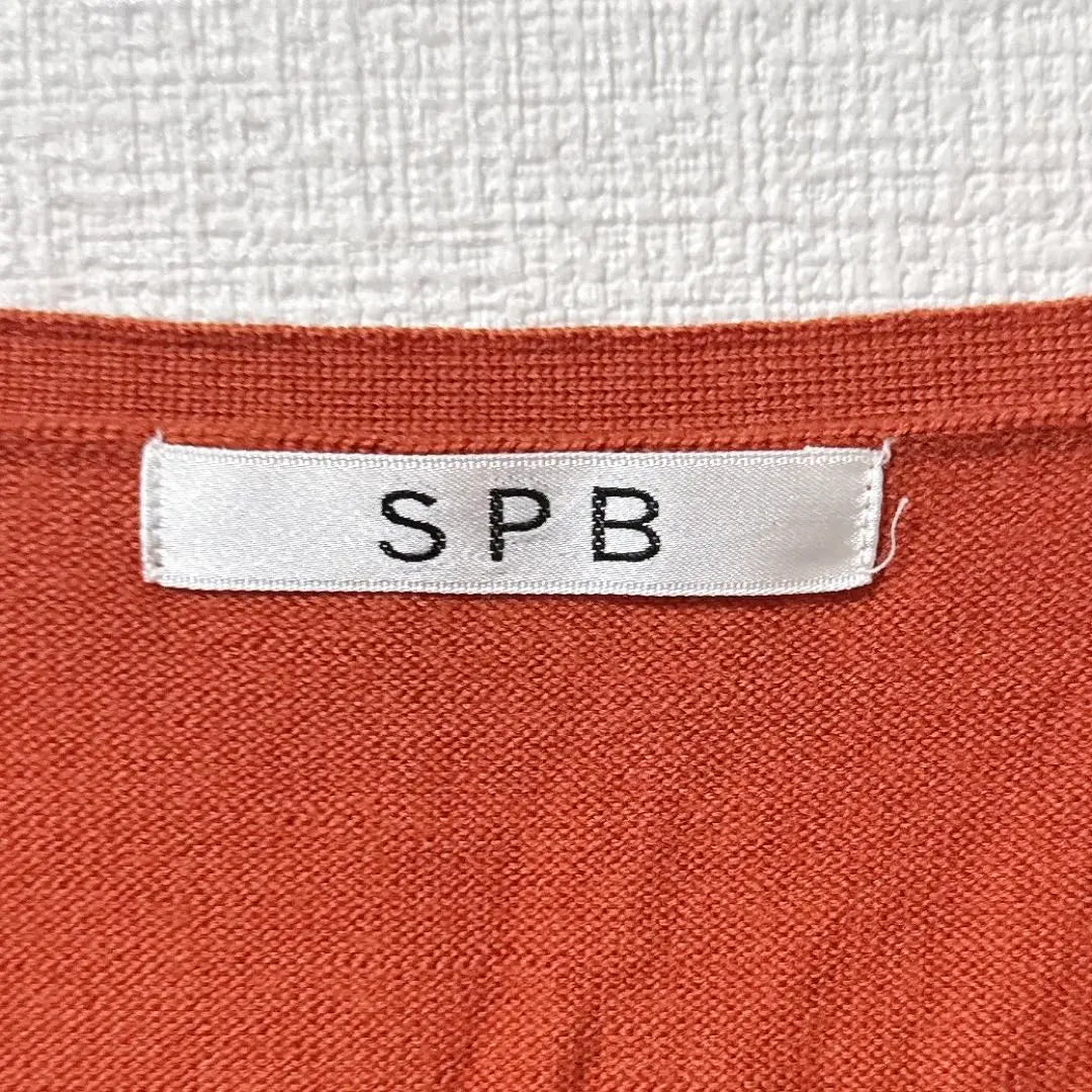 [Good Condition] SPB Orange V-Neck Cardigan Women's Tops [L]