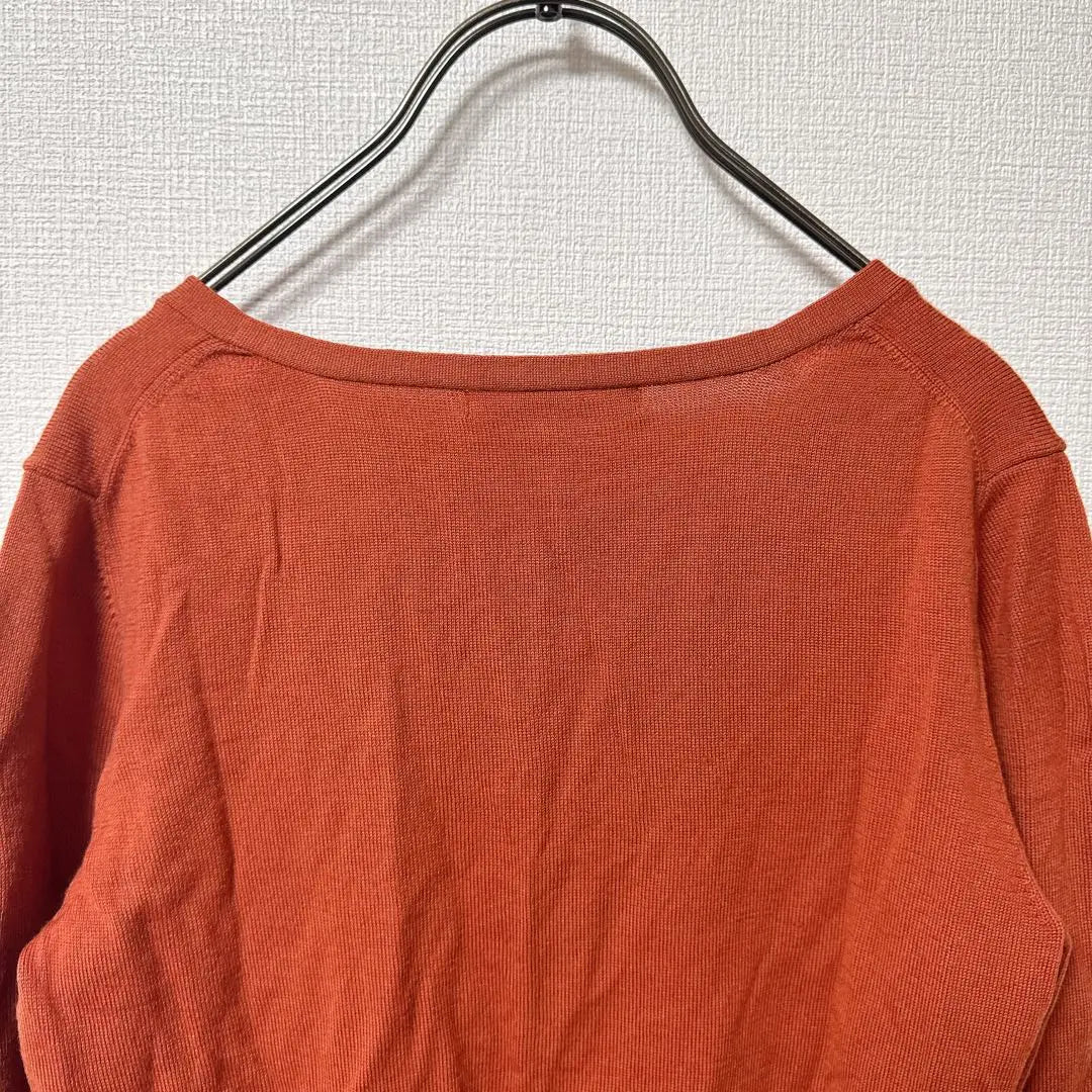 [Good Condition] SPB Orange V-Neck Cardigan Women's Tops [L]