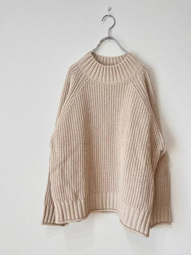 [Good condition] Chacol Raffine Chocolat Fine Robe Crew Neck Knit | 【美品】chacol raffineショコラフィネローブ　クルーネックニット