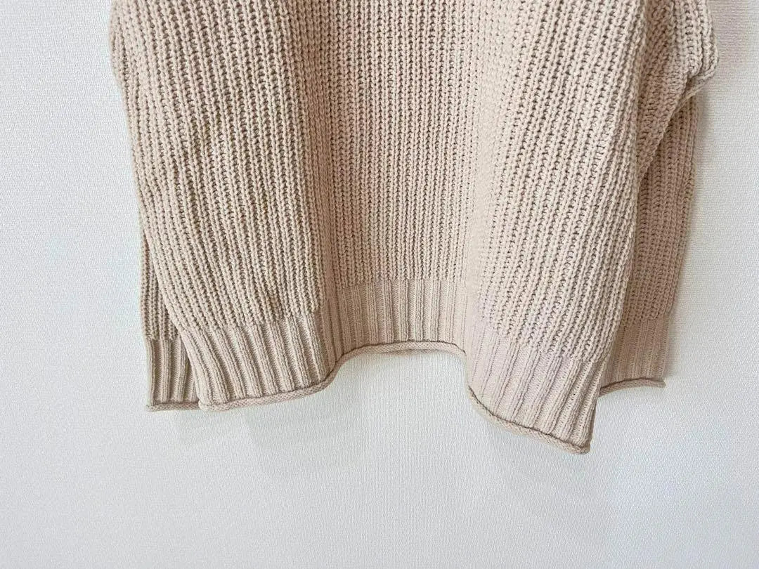 [Good condition] Chacol Raffine Chocolat Fine Robe Crew Neck Knit | 【美品】chacol raffineショコラフィネローブ　クルーネックニット