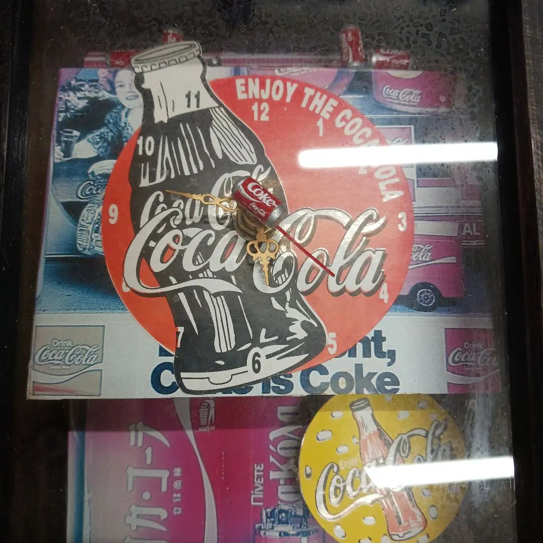 Coca-Cola table clock