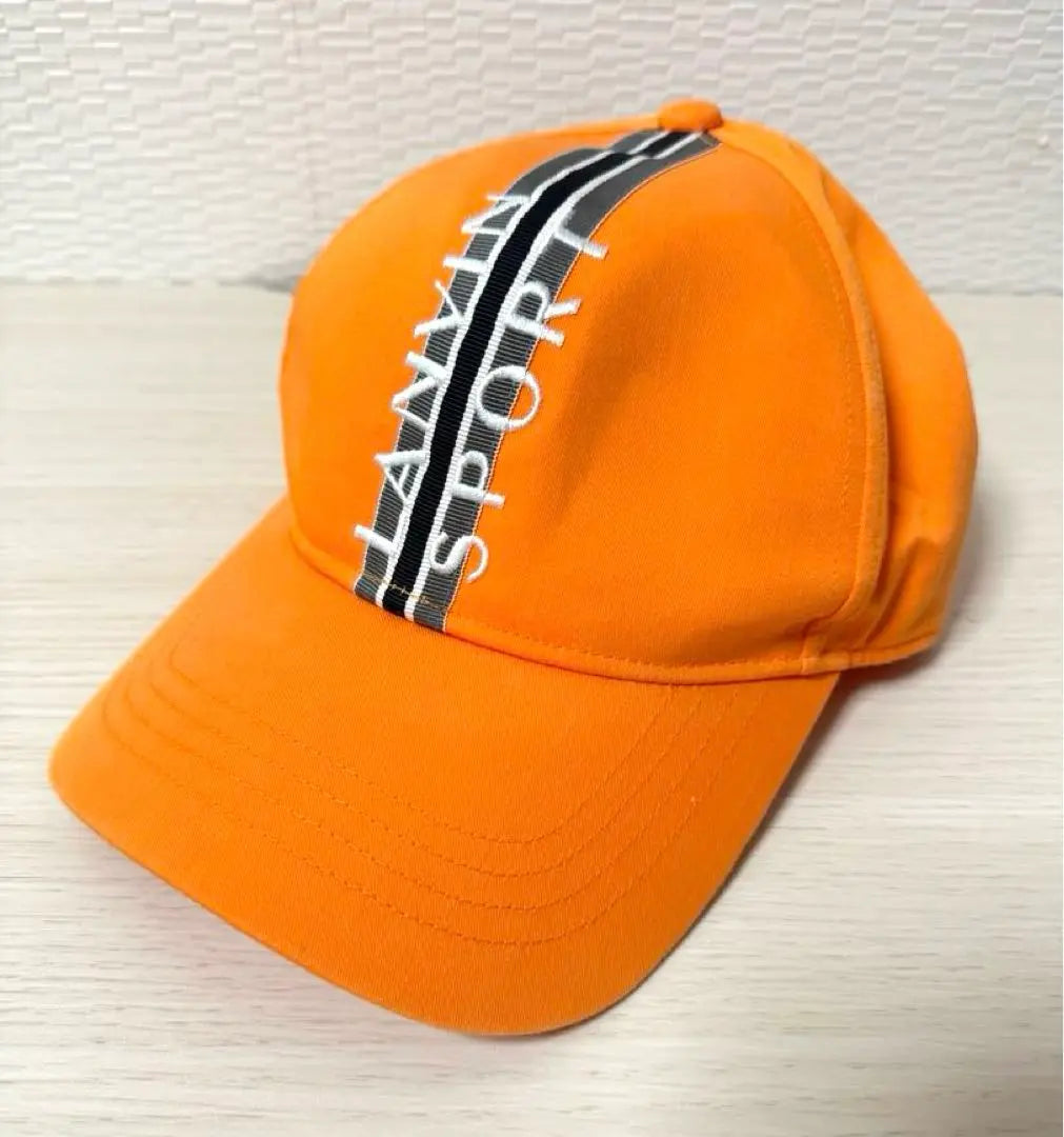 [Lanvin Sport] Men's Golf Cap Orange Free Size