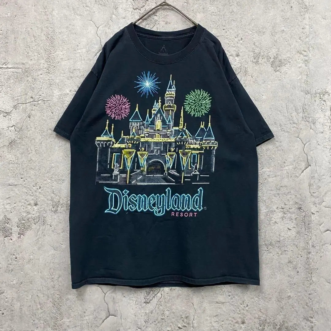 Rare [Old clothes] Disney Disneyland T -shirt Black Men's XL | レア【古着】ディズニー ディズニーランドTシャツ ブラック メンズXL