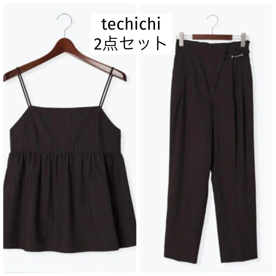 ❤️[Nuevo y sin usar] Conjunto de pantalón bustier superior e inferior de 2 piezas Techichi