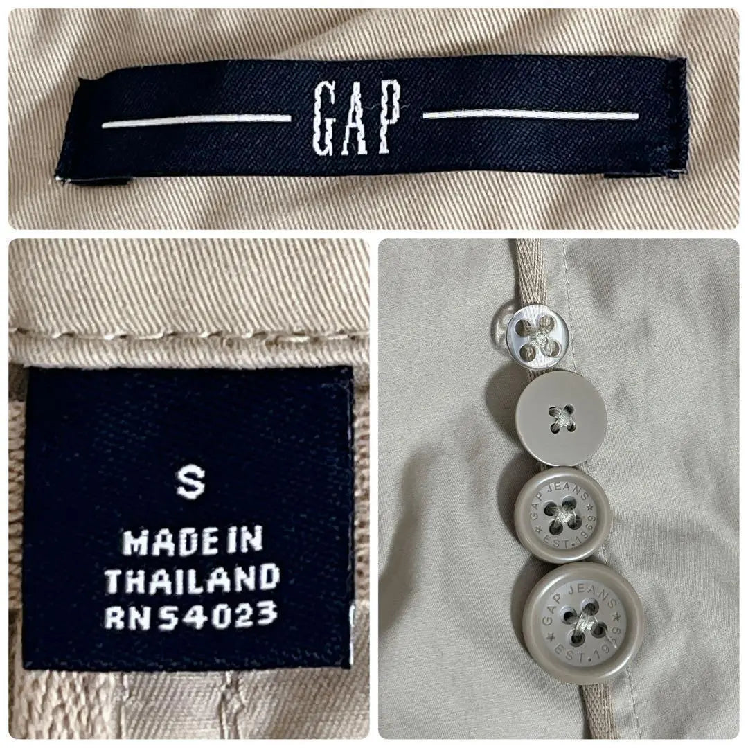 ❤️Popular Gap Beige Double Button Cool Half Trench Coat S