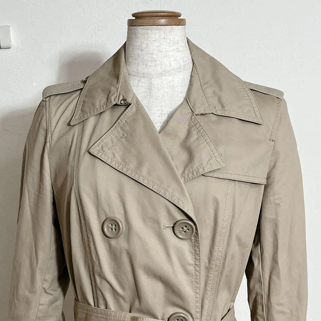 ❤️Popular Gap Beige Double Button Cool Half Trench Coat S