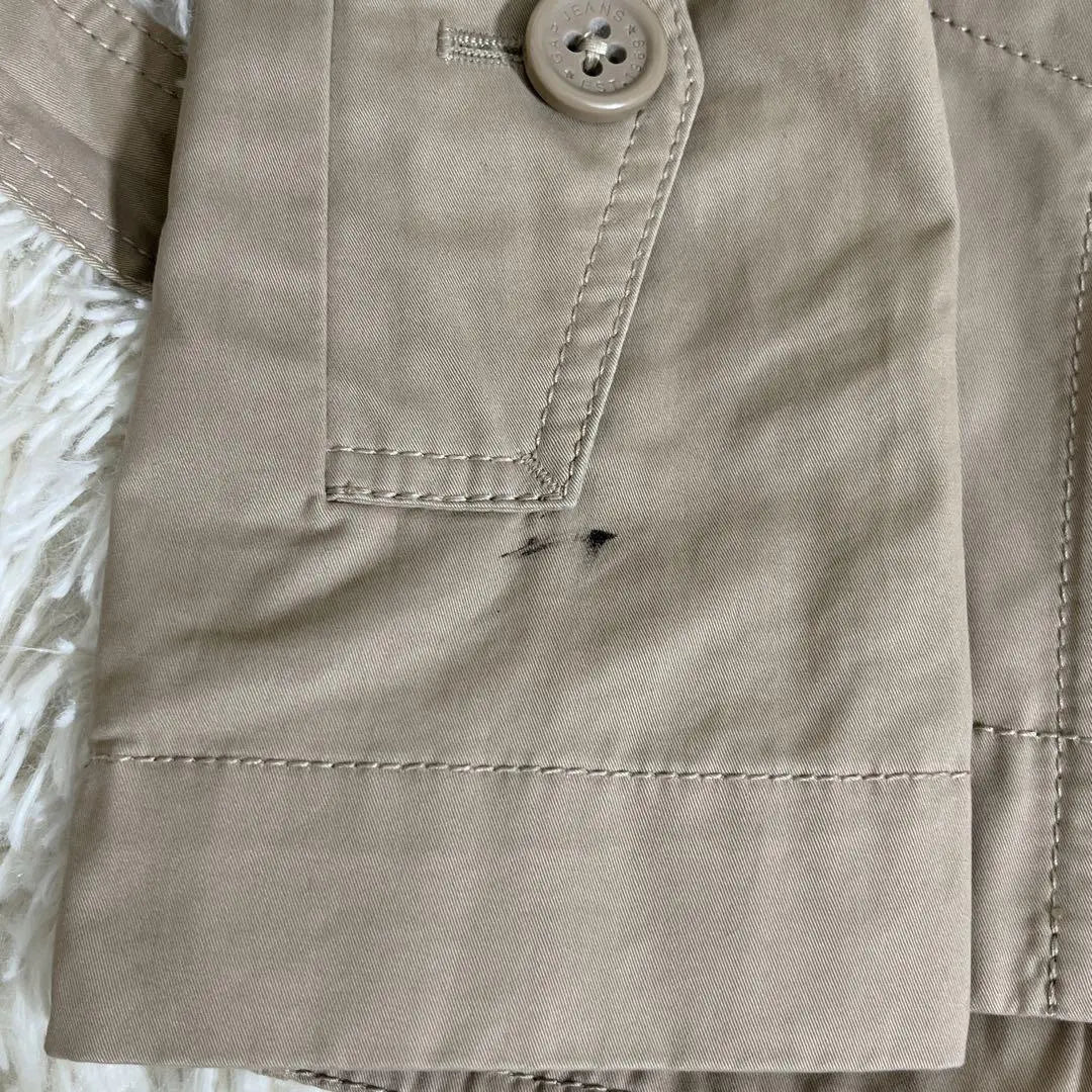 ❤️Popular Gap Beige Double Button Cool Half Trench Coat S