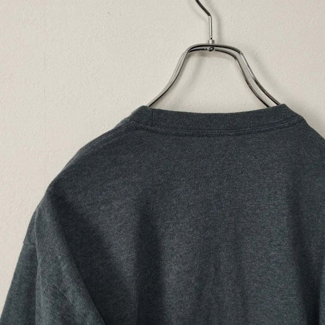 USA used clothes Gildan long T -shirt M charcoal gray