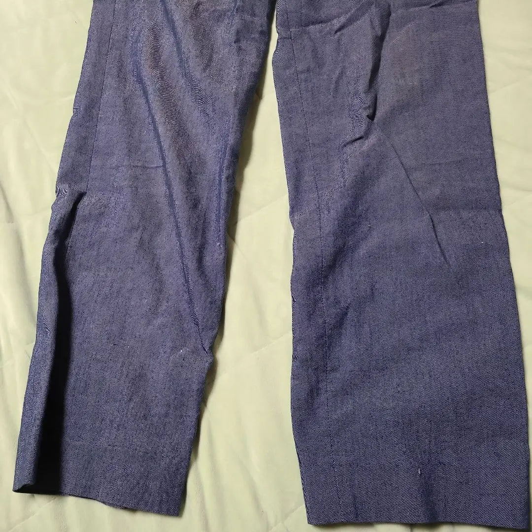 Navy Straight Leg Slacks