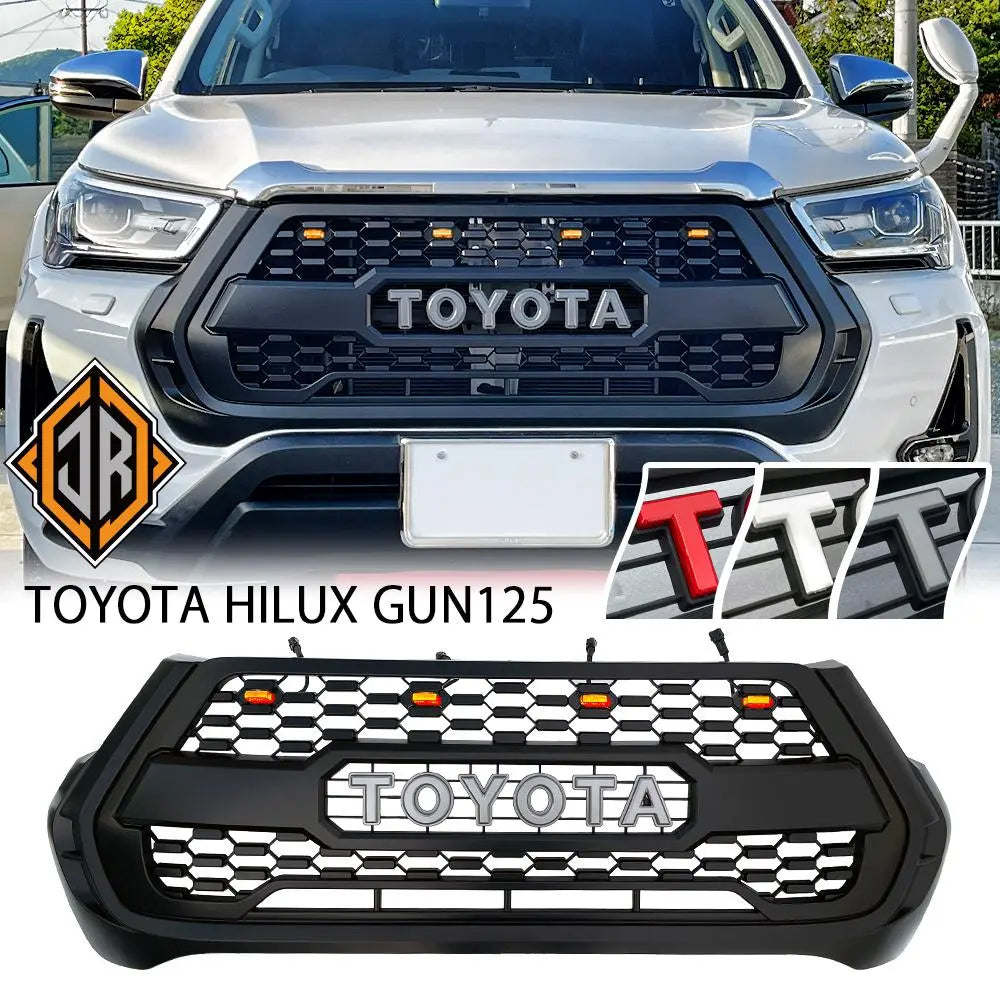 Hilux GUN125 Front Grill HILUX Current Late Model Tacoma Style