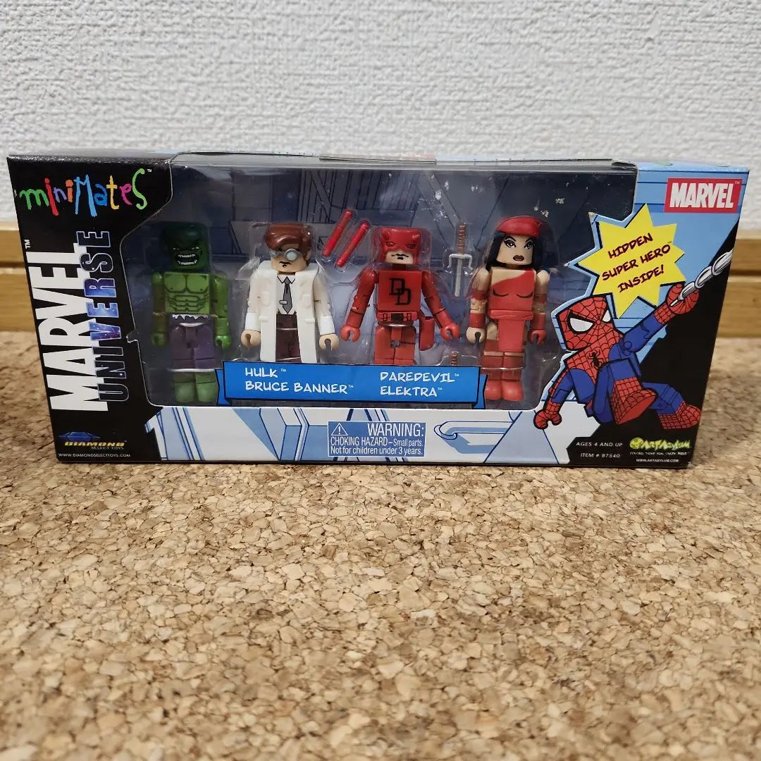 Marvel Mini Mates Hulk Deaville Set | マーベル　ミニメイツ　ハルク　デアデビル　セット