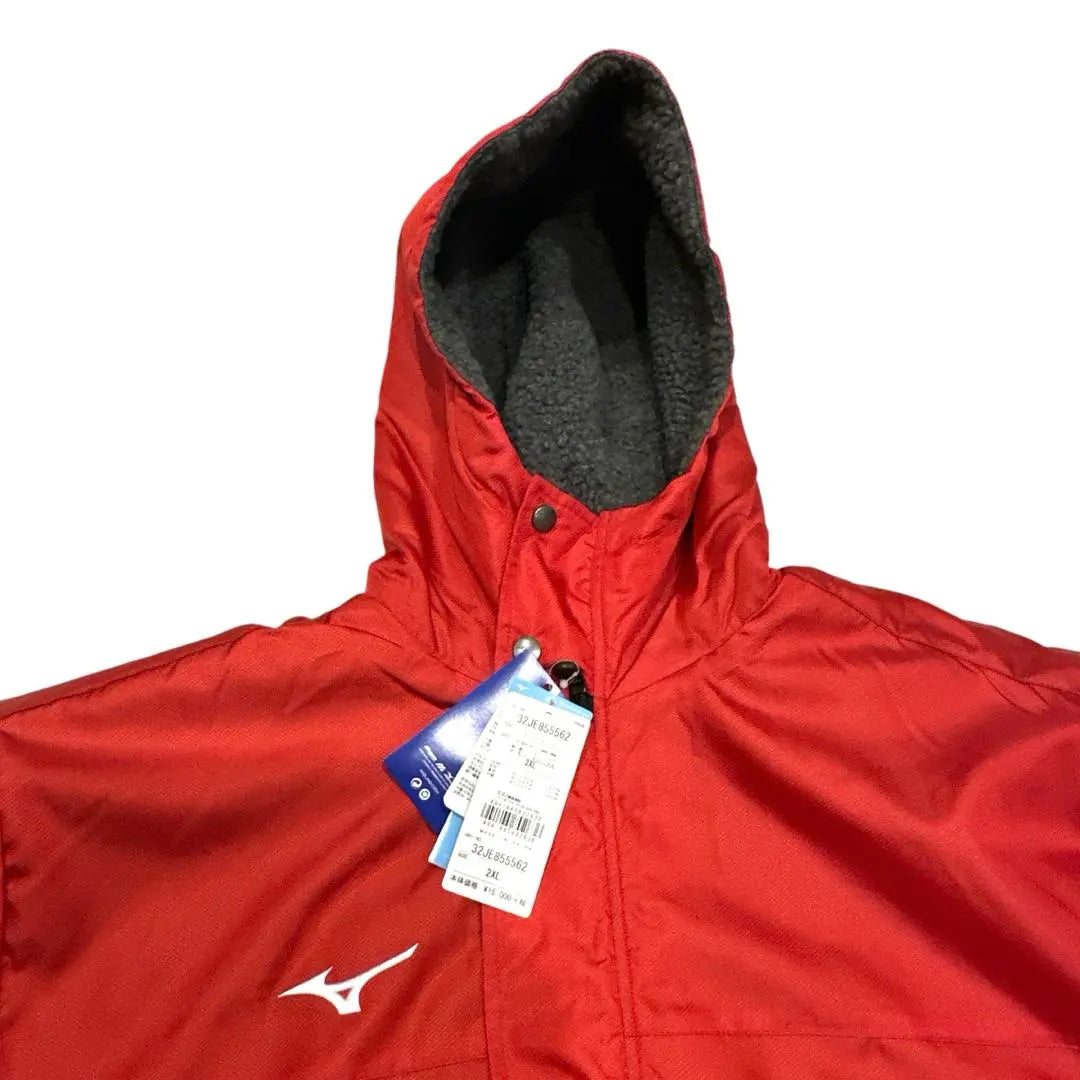 New, unused Mizuno bench coat, padded long boa coat, with tag | 新品 未使用 ミズノ ベンチコート 中綿ロングボアコート タグ付き