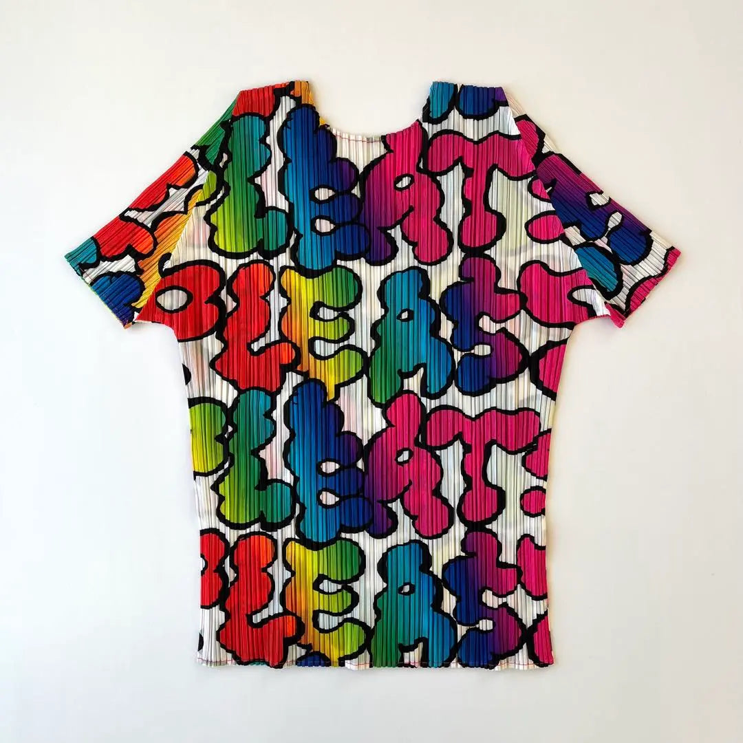 PLEATS PLEASE 2007 Rainbow Logo Top