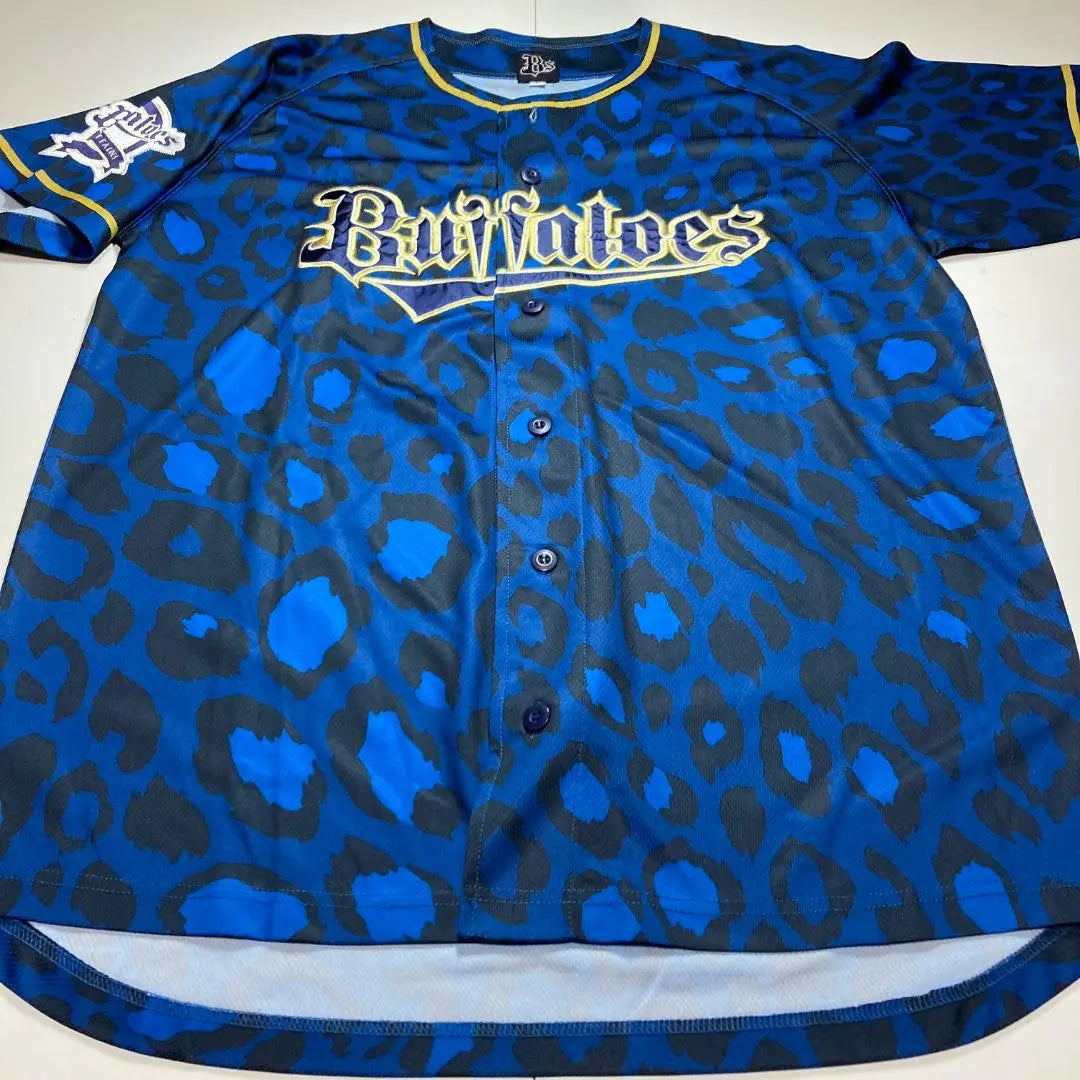 Uniforme Orix Buffaloes talla L camuflaje azul