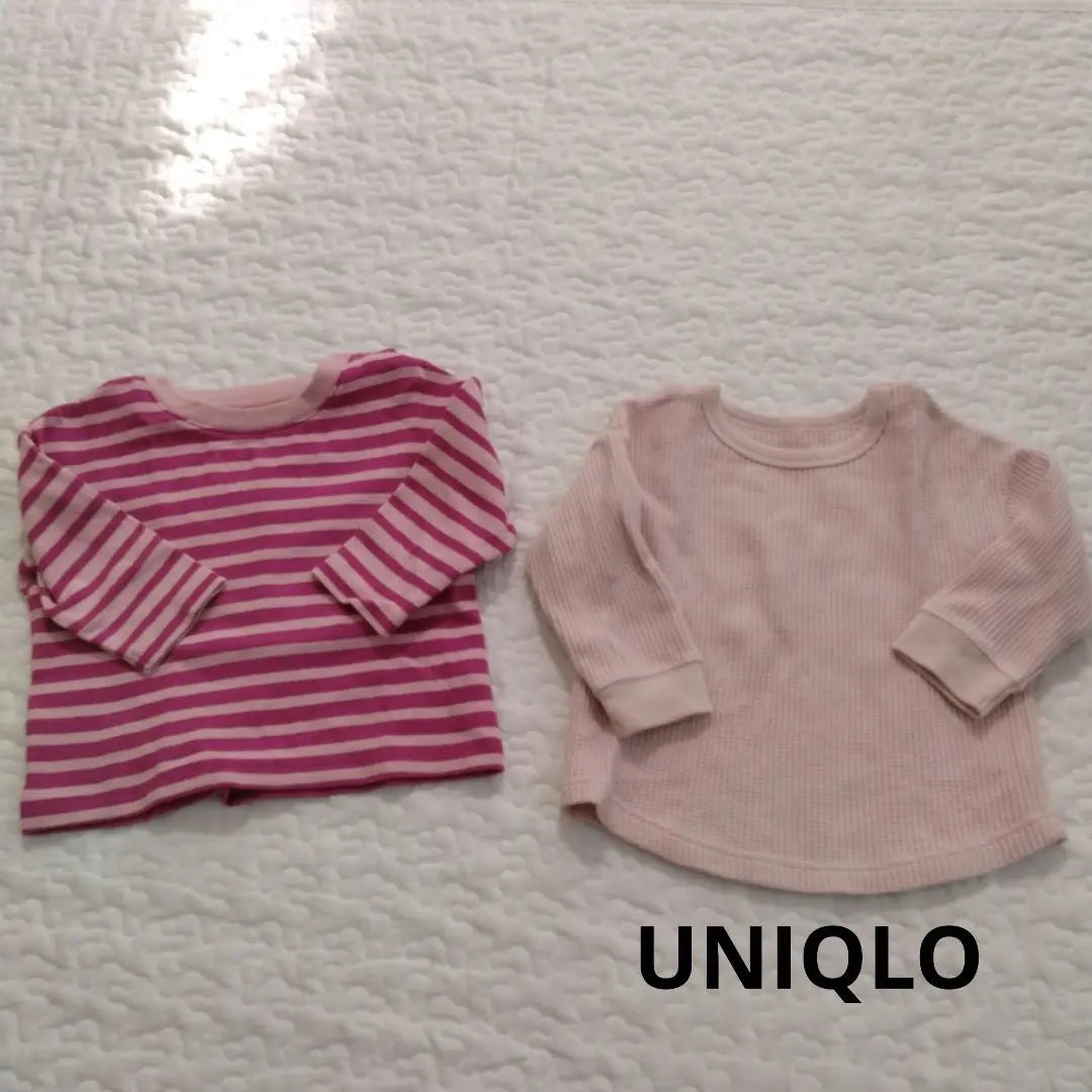 Girls long sleeves 4 pieces set 80 size UNIQLO GU